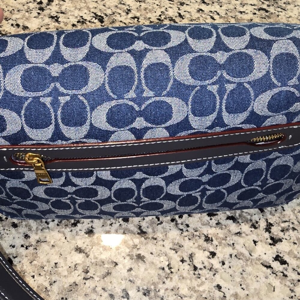 Coach Soft Tabby Shoulder Bag Signature Denim